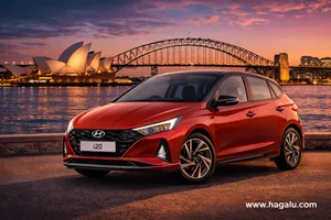 Hyundai i20 exterior view 3 — South Africa 2026