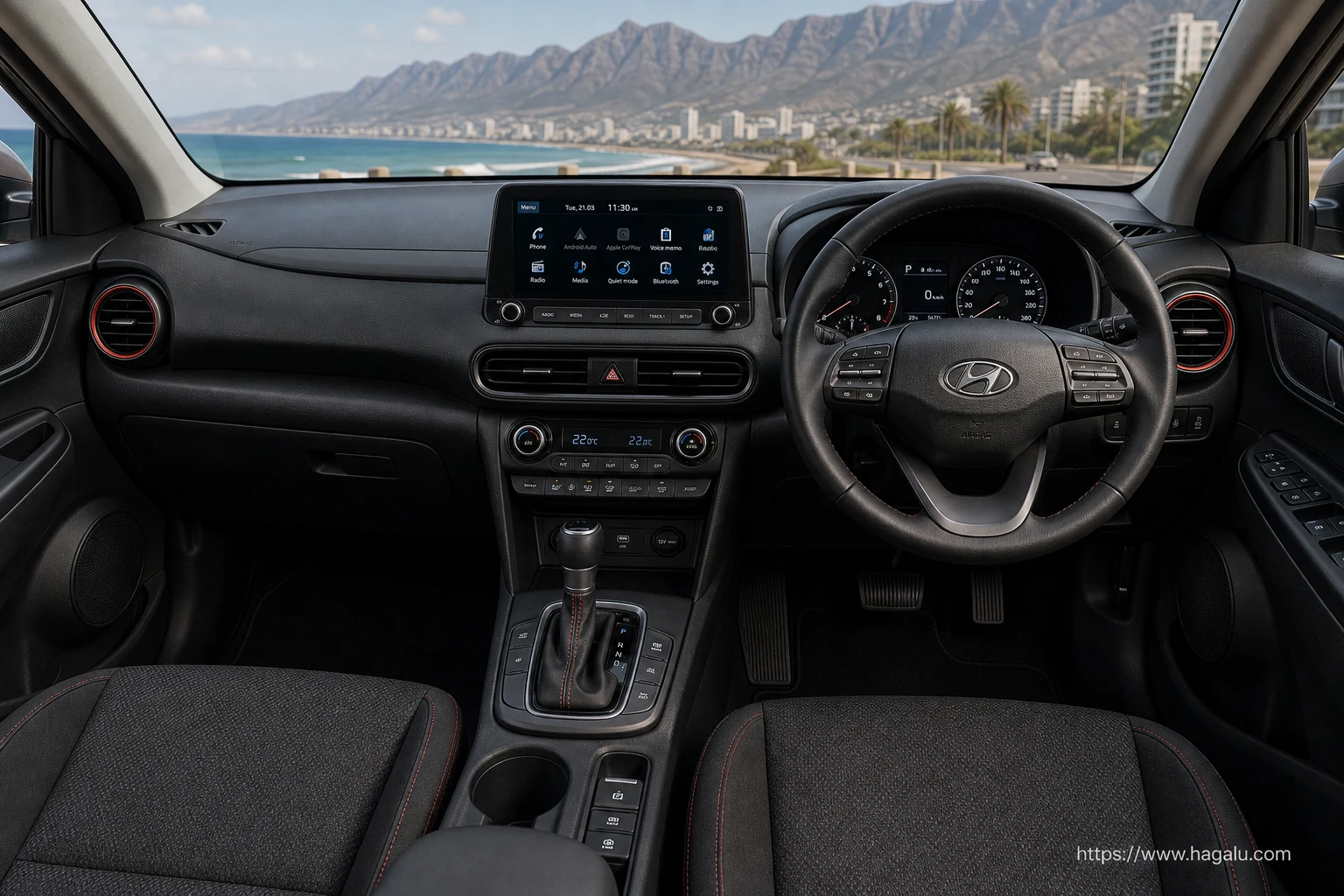 Hyundai Kona interior view 1 for South African vehicle comparison