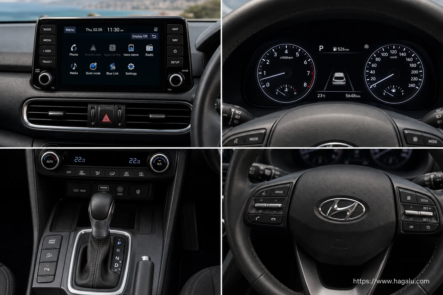 Hyundai Kona interior view 2 for South African vehicle comparison