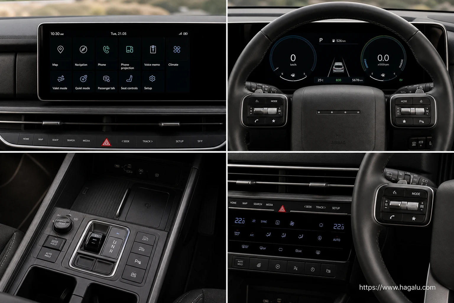 Hyundai Santa Fe interior view 2 for South African vehicle comparison