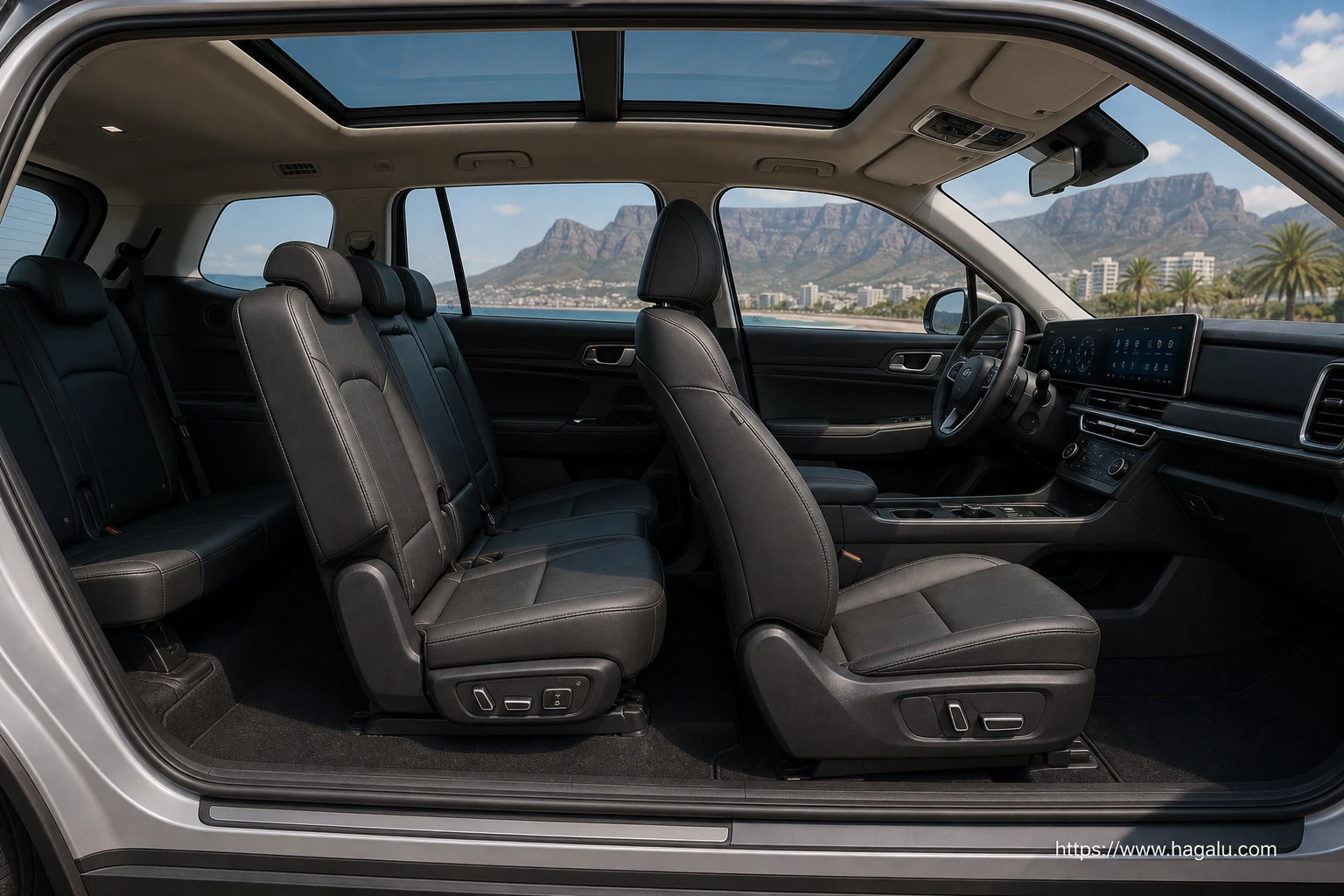 Hyundai Santa Fe interior view 3 for South African vehicle comparison