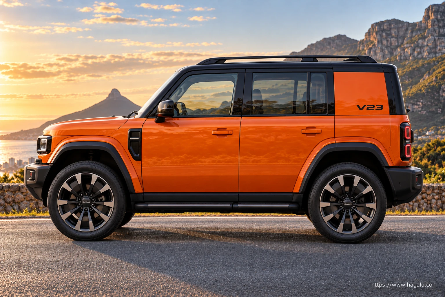 iCAUR V23 exterior view 3 for South African vehicle comparison
