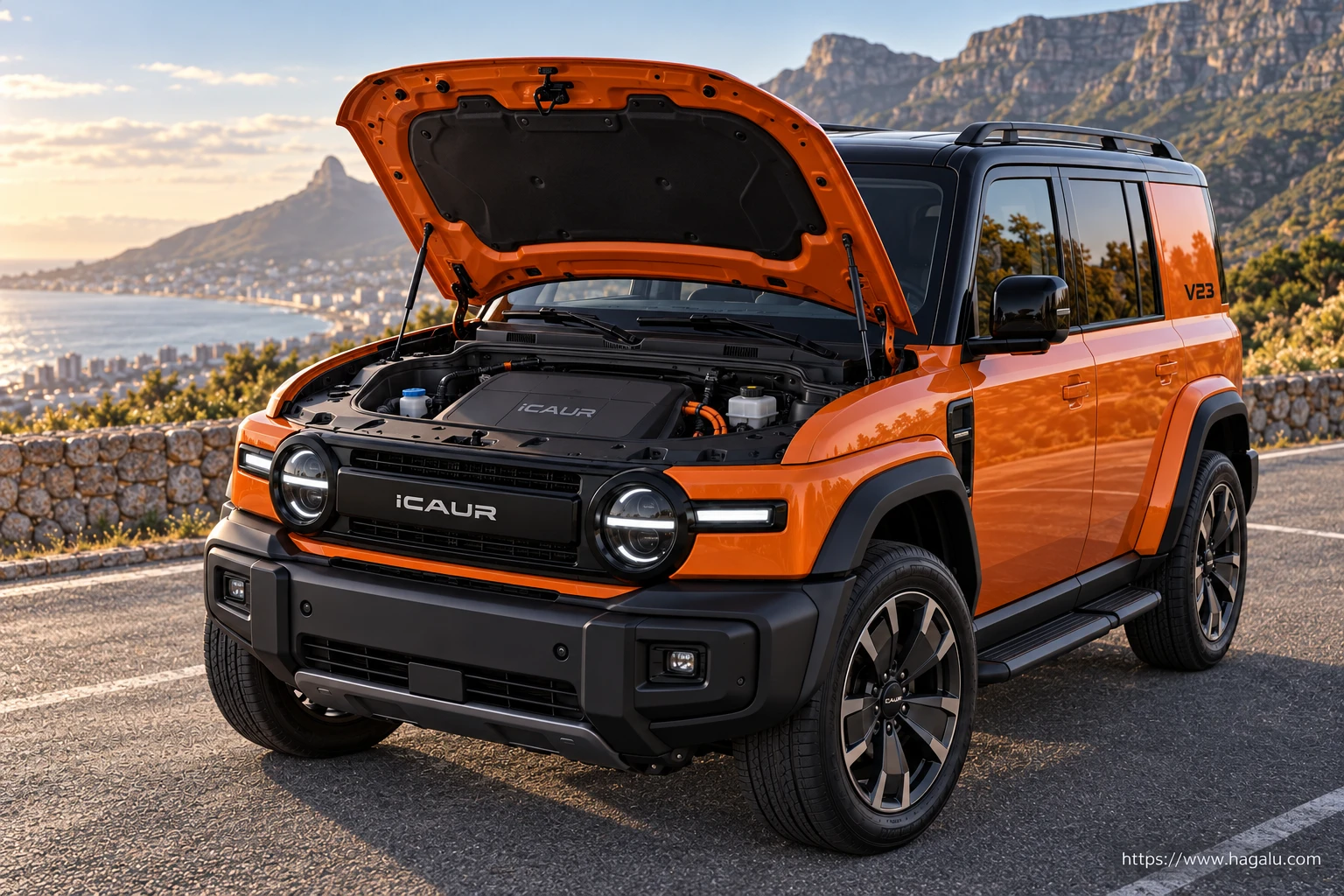iCAUR V23 exterior view 5 for South African vehicle comparison