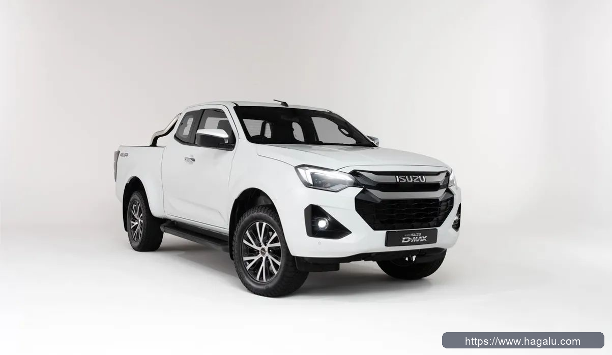 Isuzu D-Max Extended Cab front three-quarter exterior showing the grille, headlights and body design in South Africa
