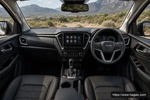 Isuzu D-Max interior view 1 for South African vehicle comparison