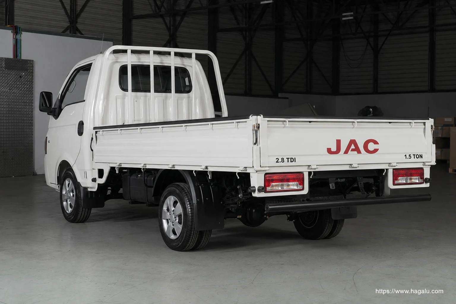JAC X200 Single Cab rear three-quarter exterior showing the taillights, tailgate and rear design in South Africa