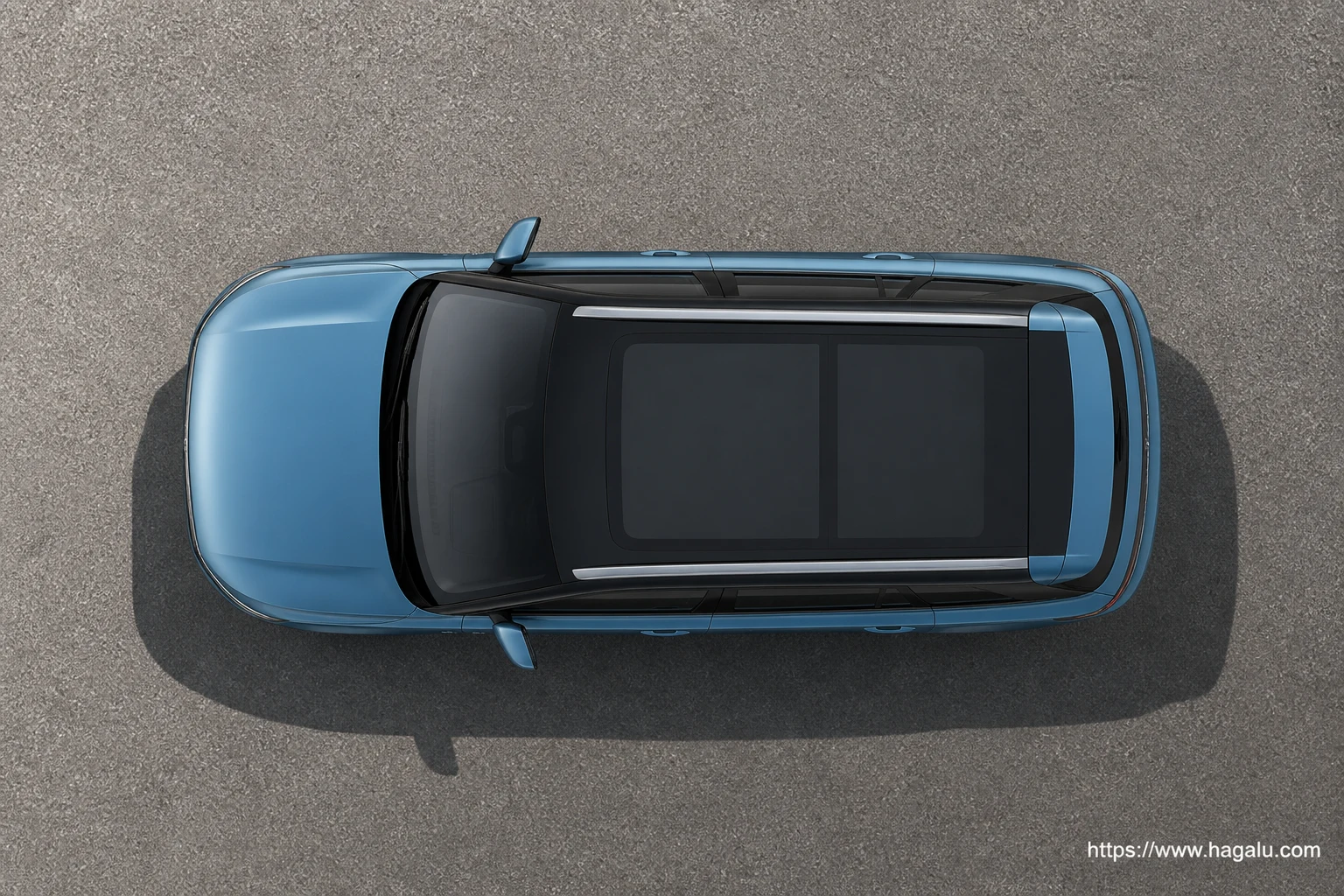 Jaecoo J5 EV top-down seating layout showing the roof design and cabin arrangement in South Africa