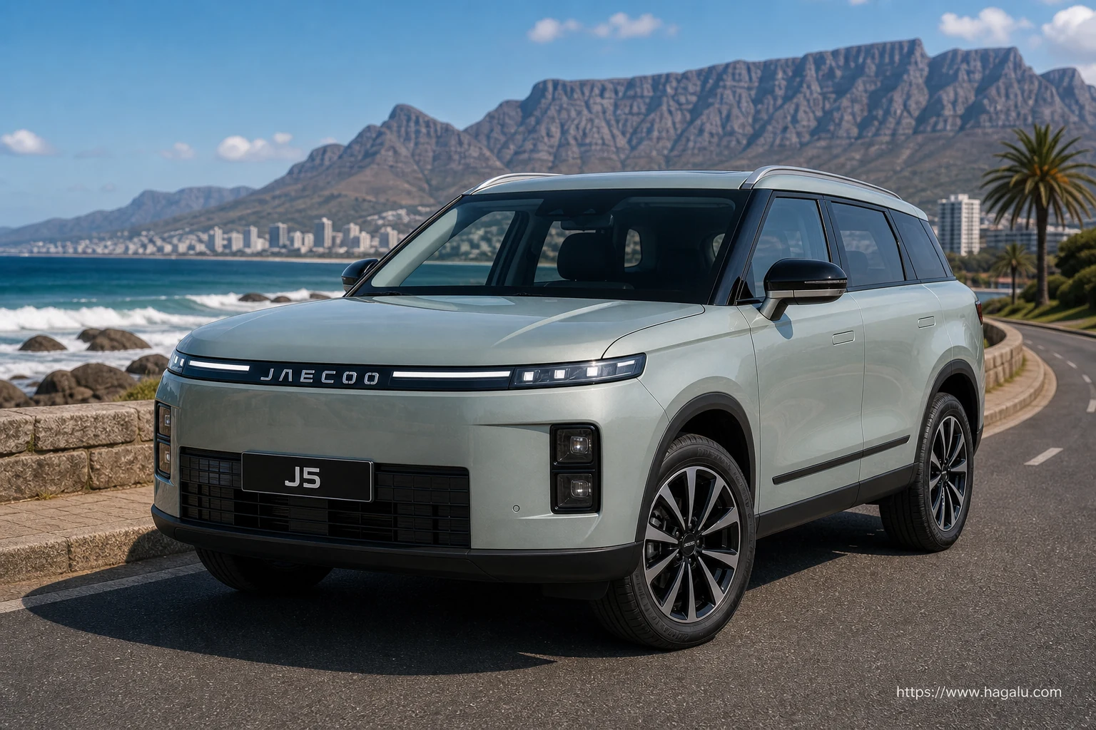Jaecoo J5 exterior view 1 — price and specifications in South Africa