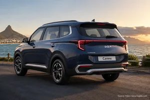 KIA Carens exterior view 2 — South Africa 2026