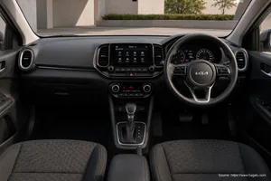 KIA Pegas interior view 1 for South African vehicle comparison