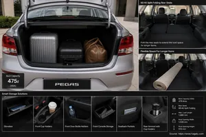 KIA Pegas interior view 5 for South African vehicle comparison