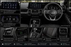 KIA Sonet interior view 2 for South African vehicle comparison