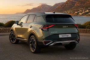 KIA Sportage exterior view 2 — South Africa 2026