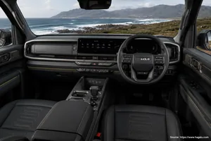 KIA Tasman interior view 1 for South African vehicle comparison