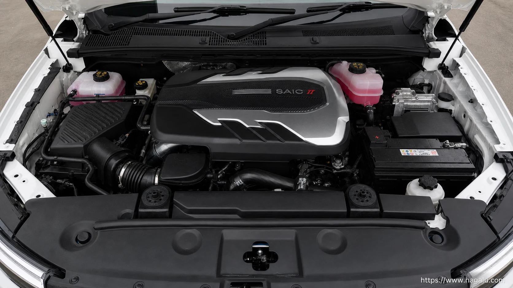 Ldv D90 open bonnet and powertrain bay showing the under-bonnet layout in South Africa