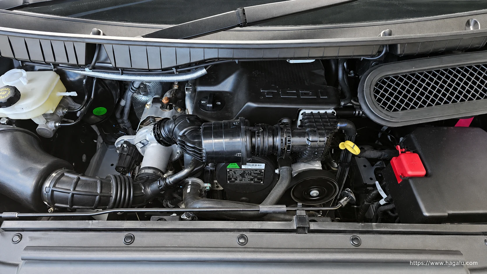 Ldv Deliver 9 open bonnet and powertrain bay showing the under-bonnet layout in South Africa