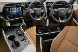 Lexus RZ interior view 2 for South African vehicle comparison