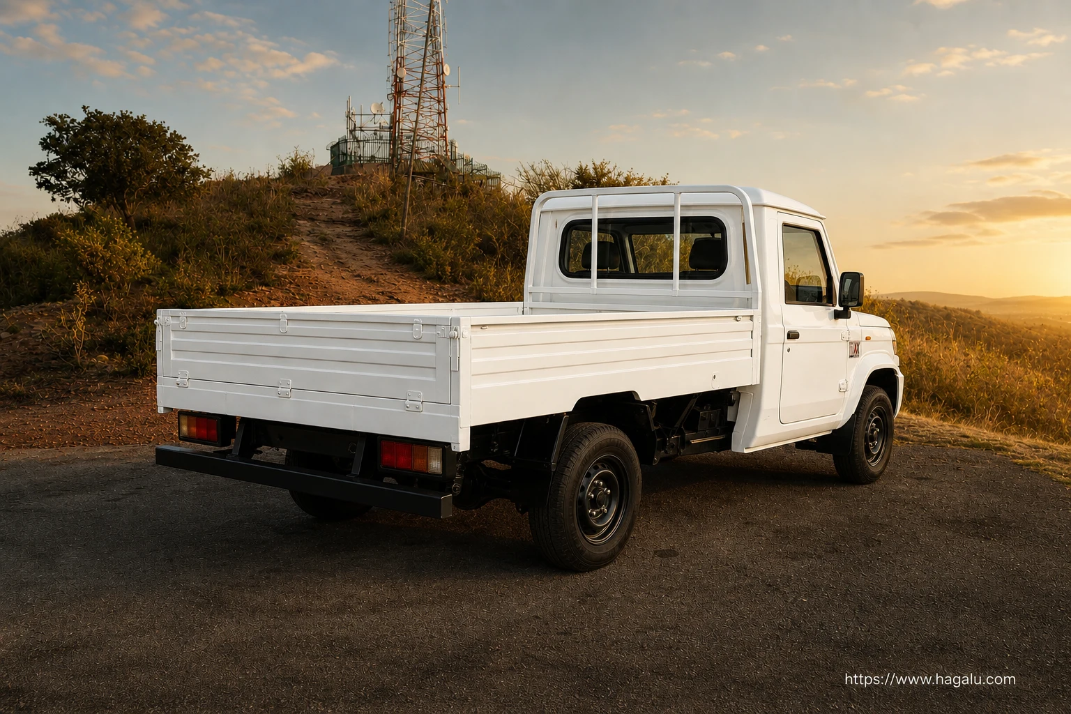 Mahindra Bolero MaXX Pik-Up rear three-quarter exterior showing the taillights, tailgate and rear design in South Africa