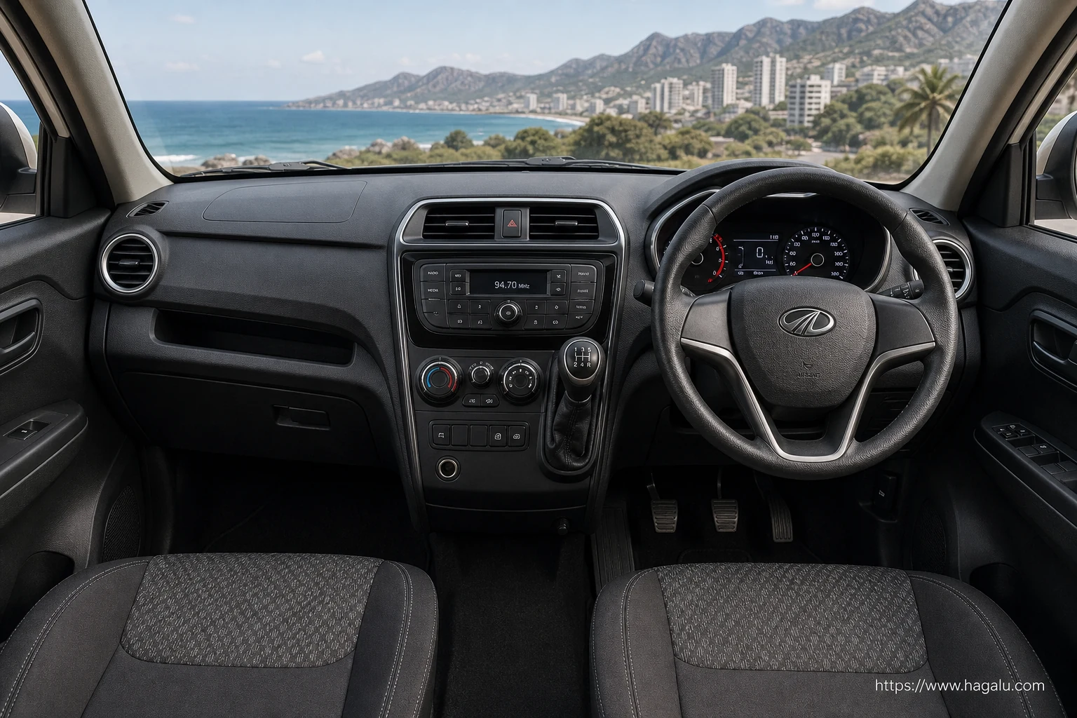 Mahindra KUV100 interior view 1 for South African vehicle comparison