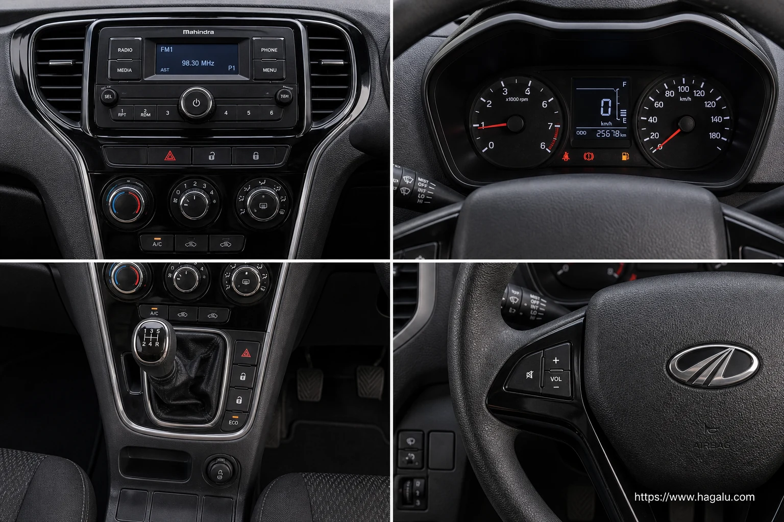 Mahindra KUV100 interior view 2 for South African vehicle comparison