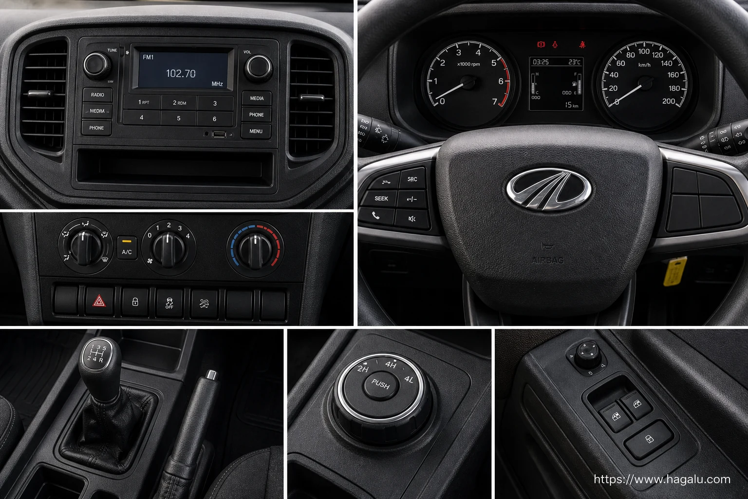 Mahindra Pik Up Single Cab interior view 2 for South African vehicle comparison