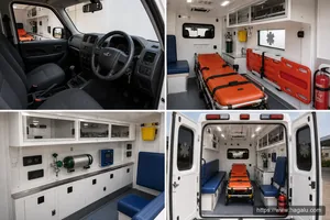 Mahindra S6 Ambulance interior view 2 for South African vehicle comparison