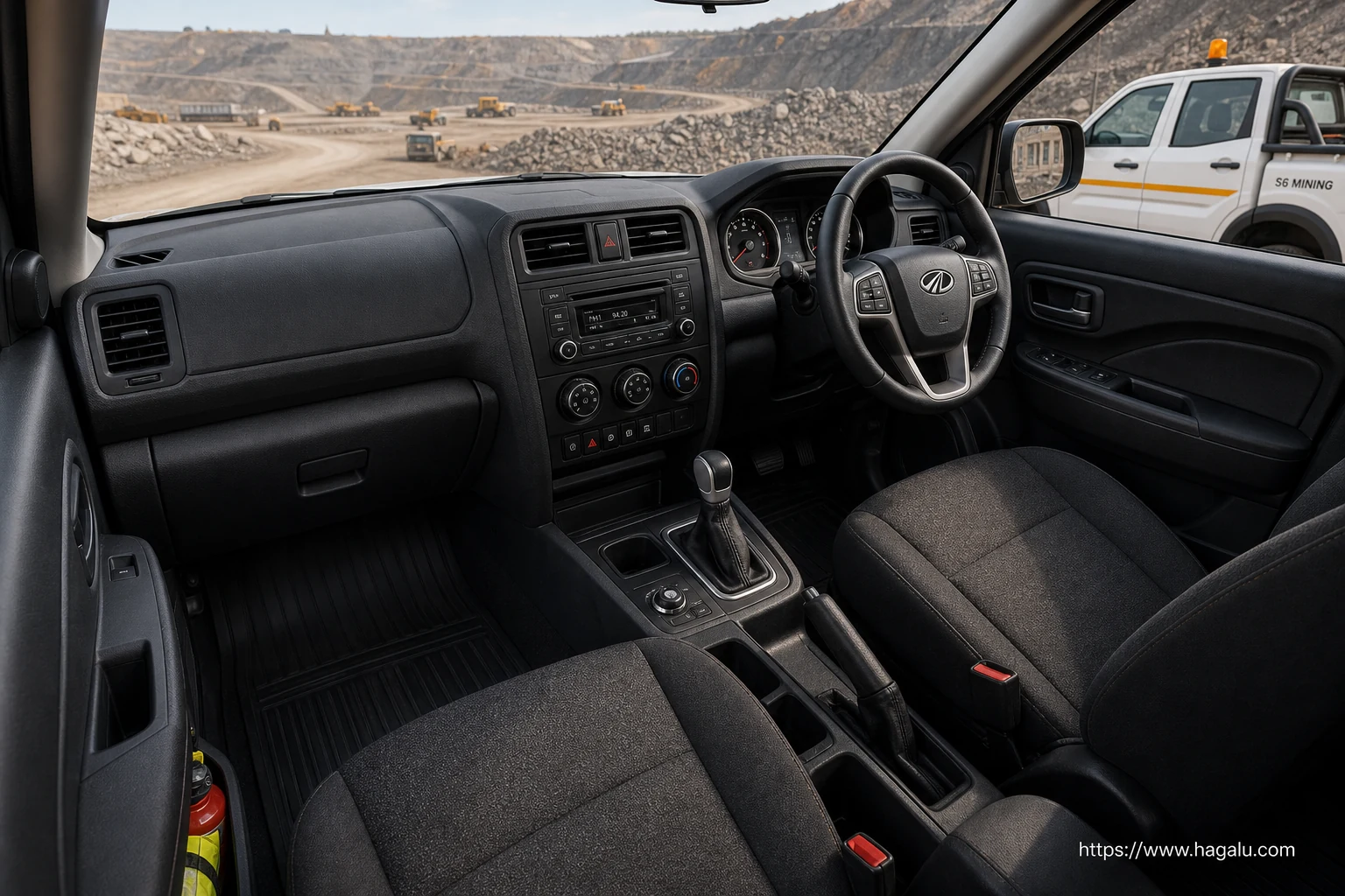Mahindra S6 Mining interior view 1 for South African vehicle comparison