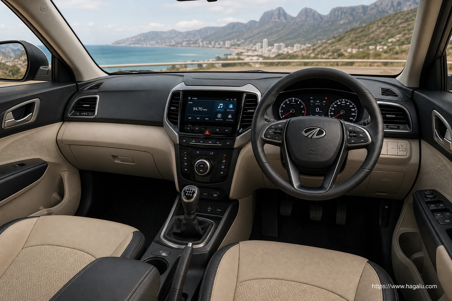 Mahindra XUV300 interior view 1 for South African vehicle comparison