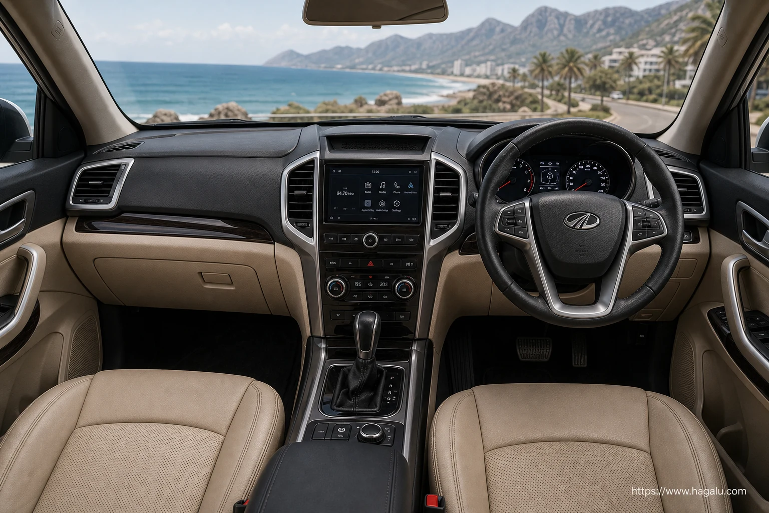 Mahindra XUV500 interior view 1 for South African vehicle comparison