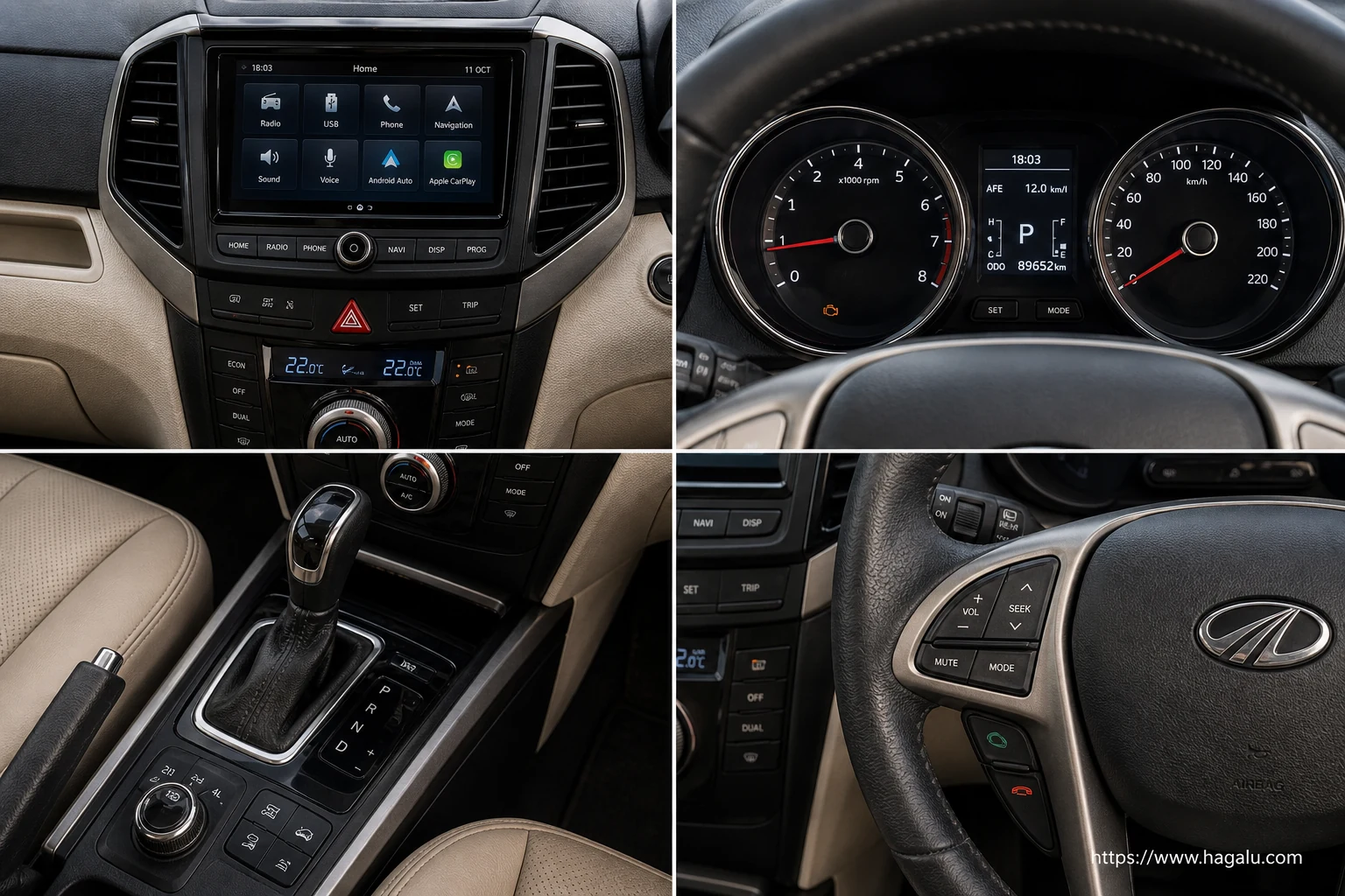 Mahindra XUV500 interior view 2 for South African vehicle comparison