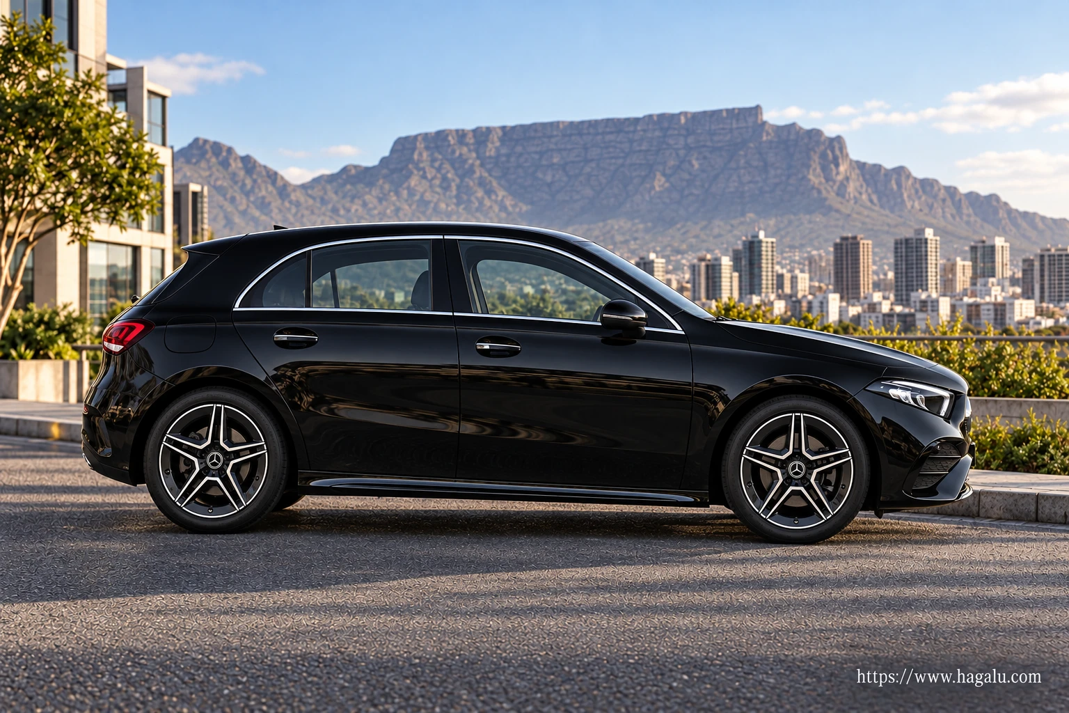 Mercedes-Benz A-Class exterior view 3 for South African vehicle comparison
