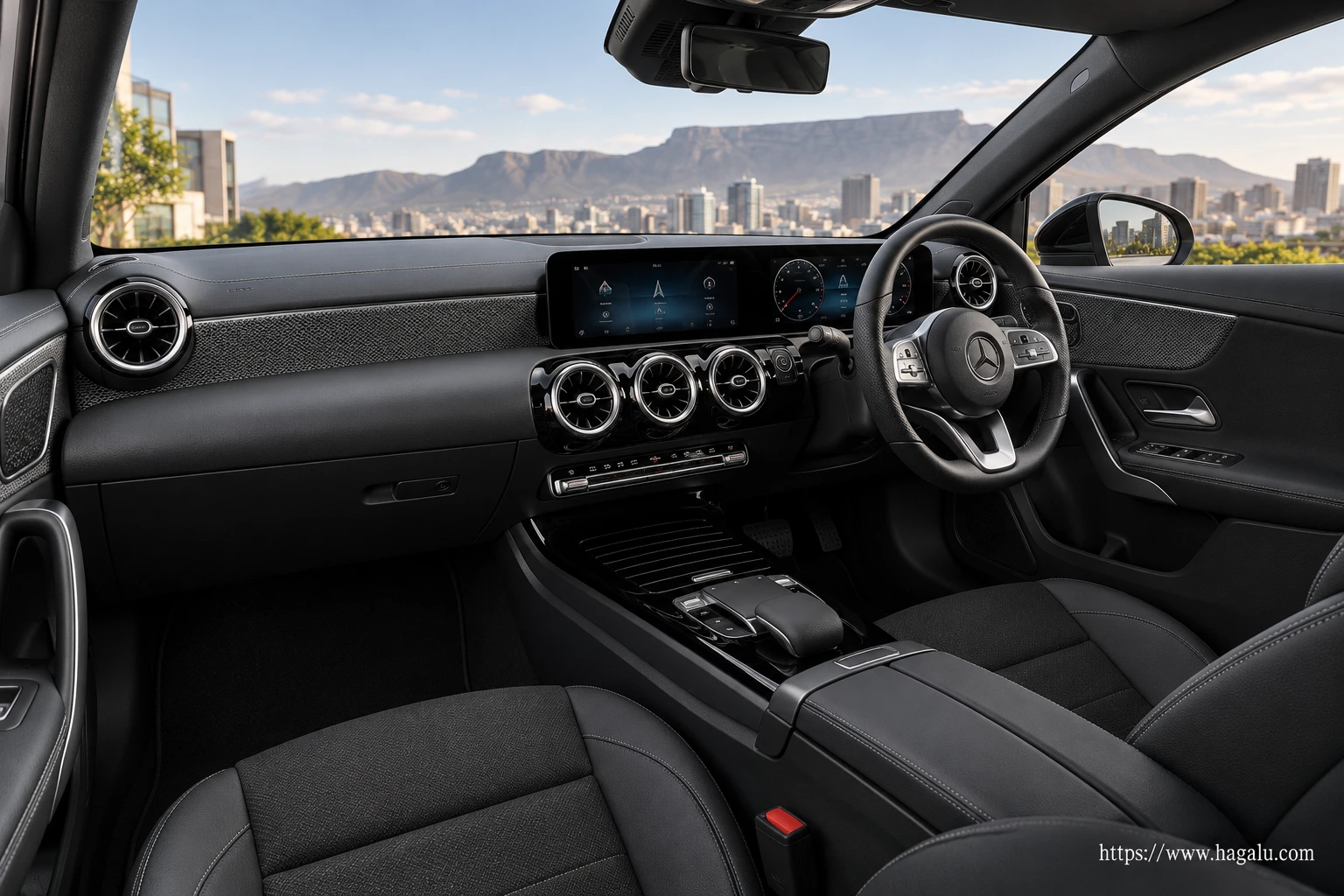 Mercedes-Benz A-Class interior view 1 for South African vehicle comparison
