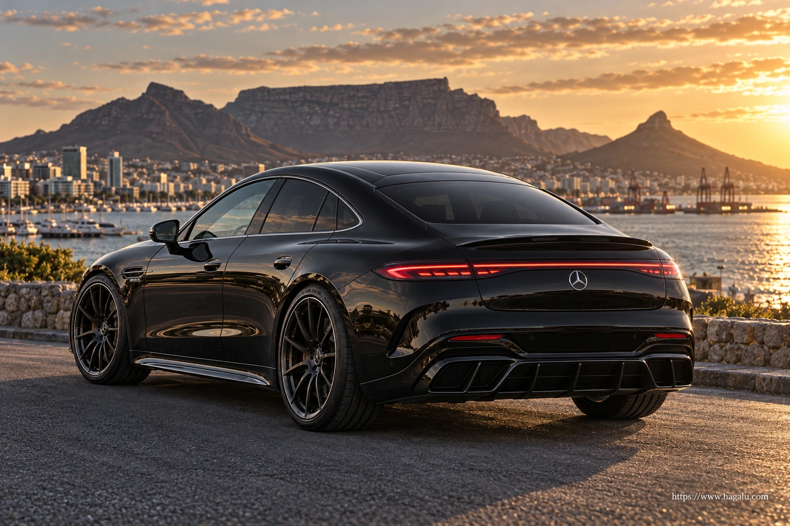 Mercedes-Benz AMG GT 4-Door Electric exterior view 2 for South African vehicle comparison