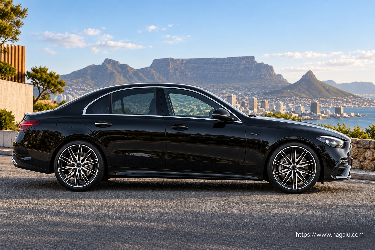 Mercedes-Benz C-Class exterior view 3 for South African vehicle comparison