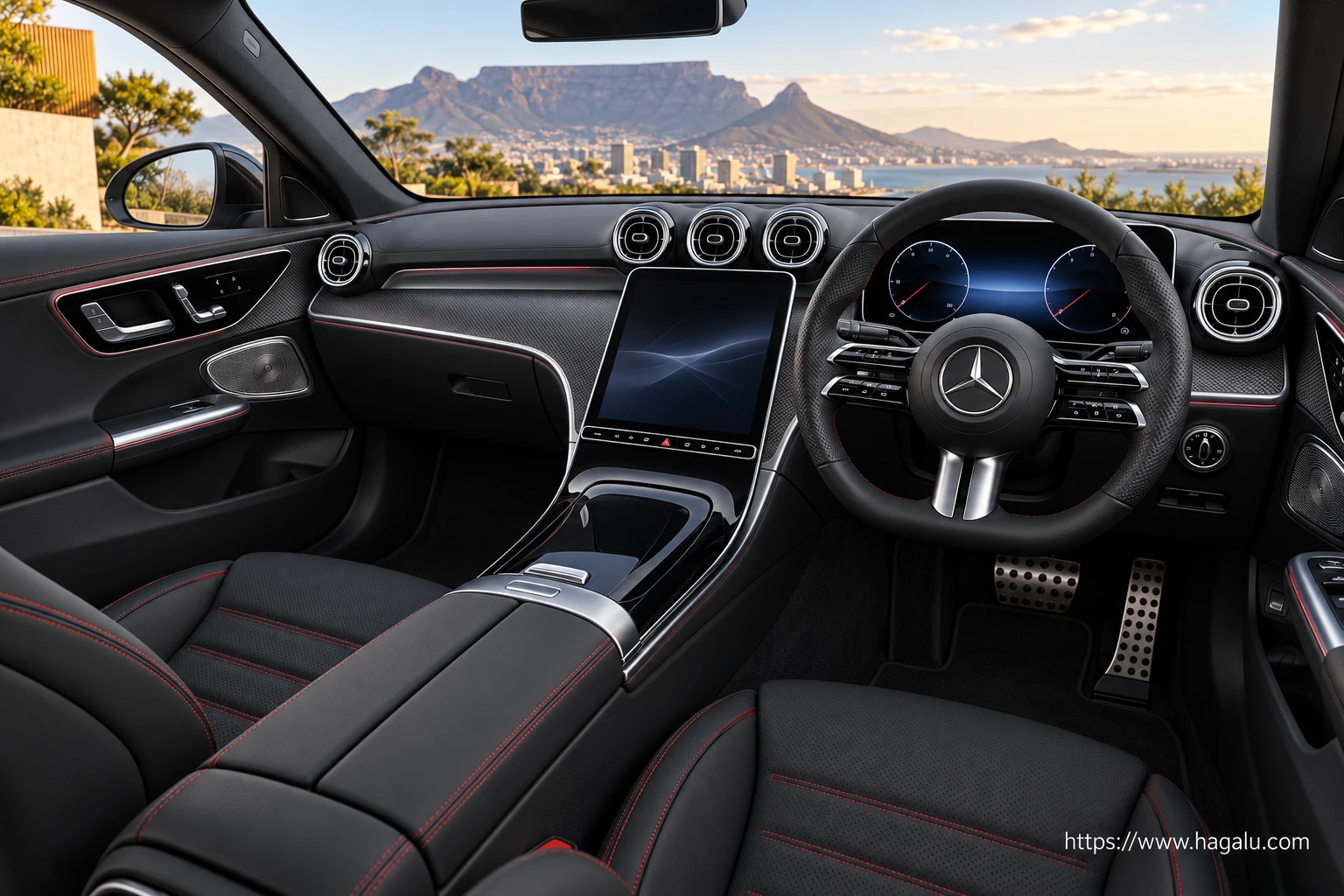 Mercedes-Benz C-Class interior view 1 for South African vehicle comparison