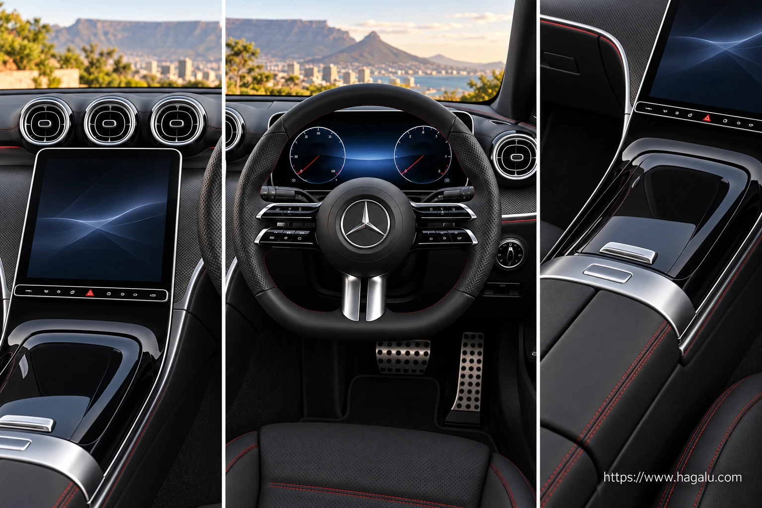 Mercedes-Benz C-Class interior view 2 for South African vehicle comparison