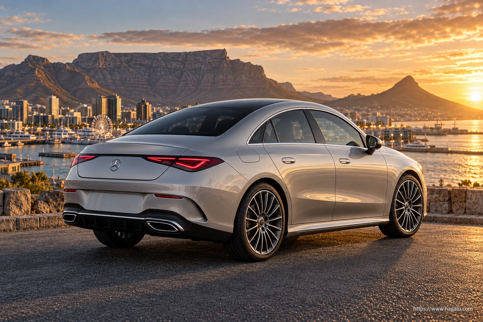 Mercedes-Benz CLA Hybrid exterior view 2 for South African vehicle comparison