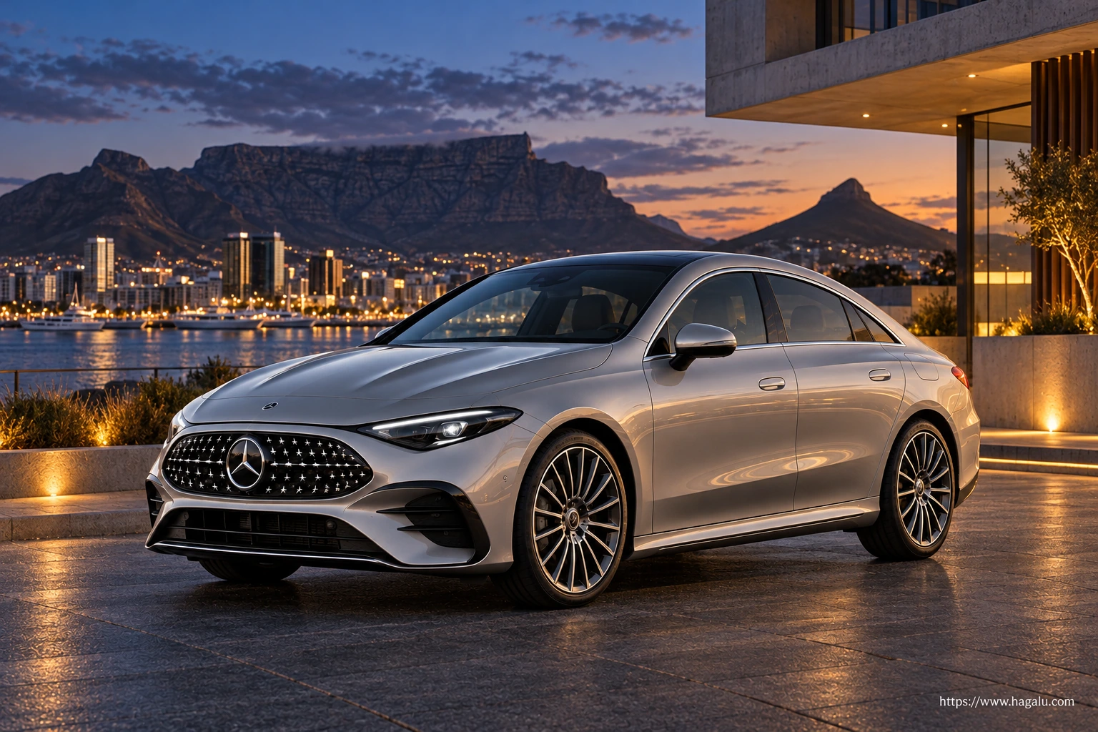 Mercedes-Benz CLA Hybrid exterior view 5 for South African vehicle comparison