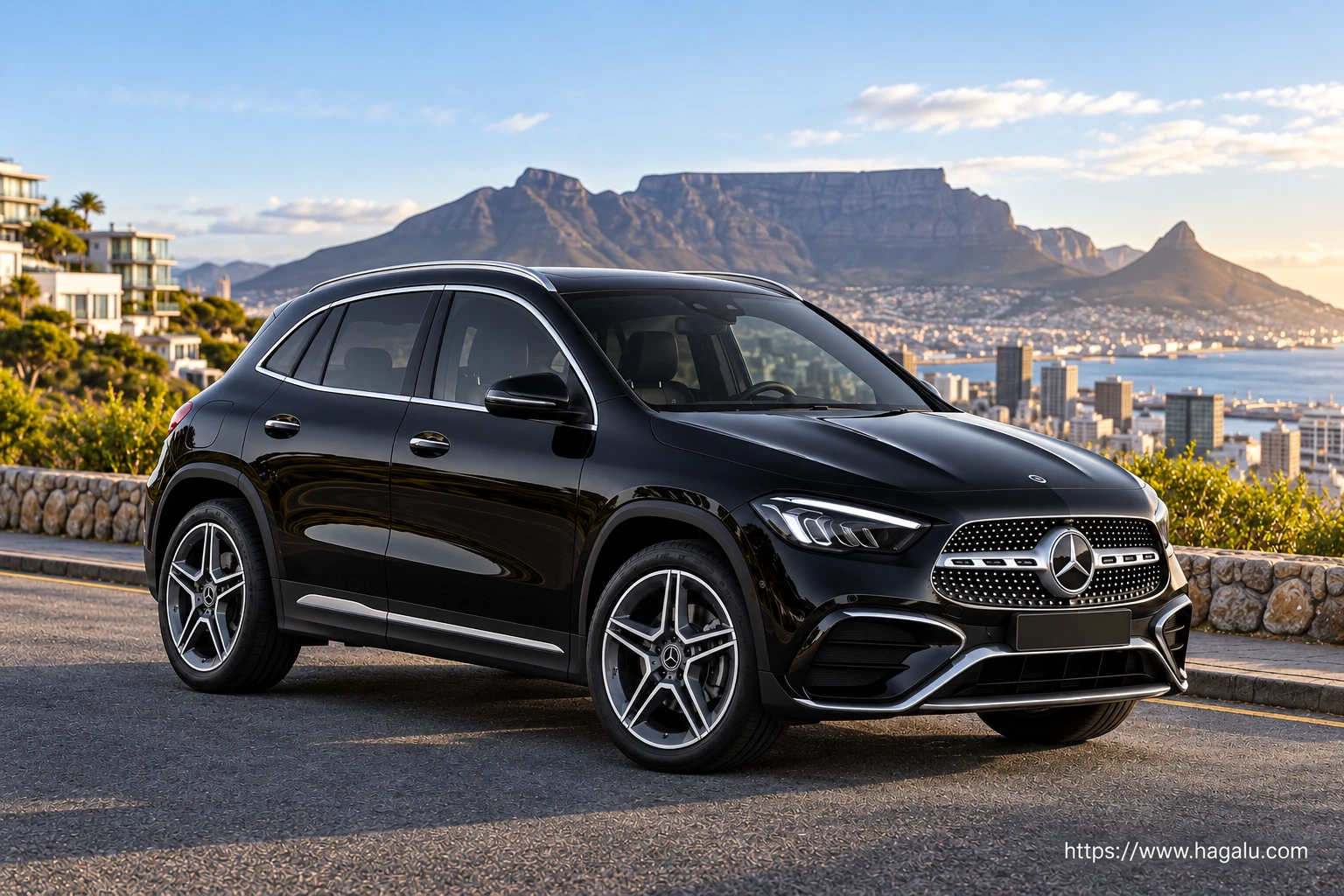 Mercedes-Benz GLA exterior view 1 for South African vehicle comparison