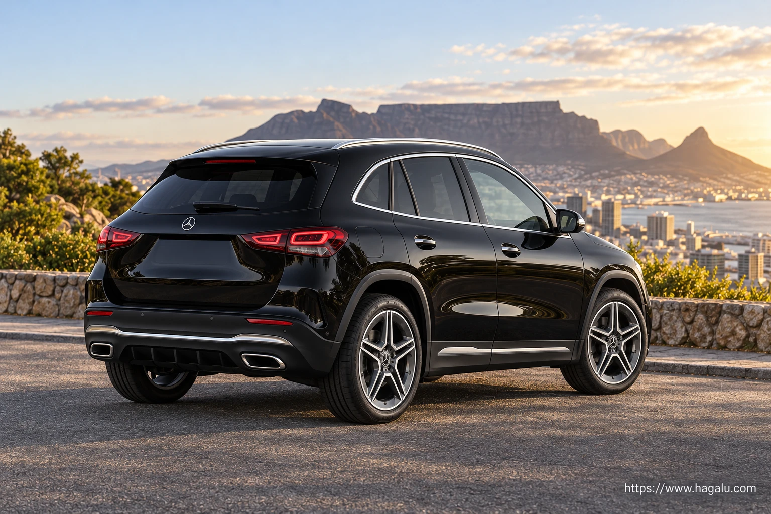 Mercedes-Benz GLA exterior view 2 for South African vehicle comparison