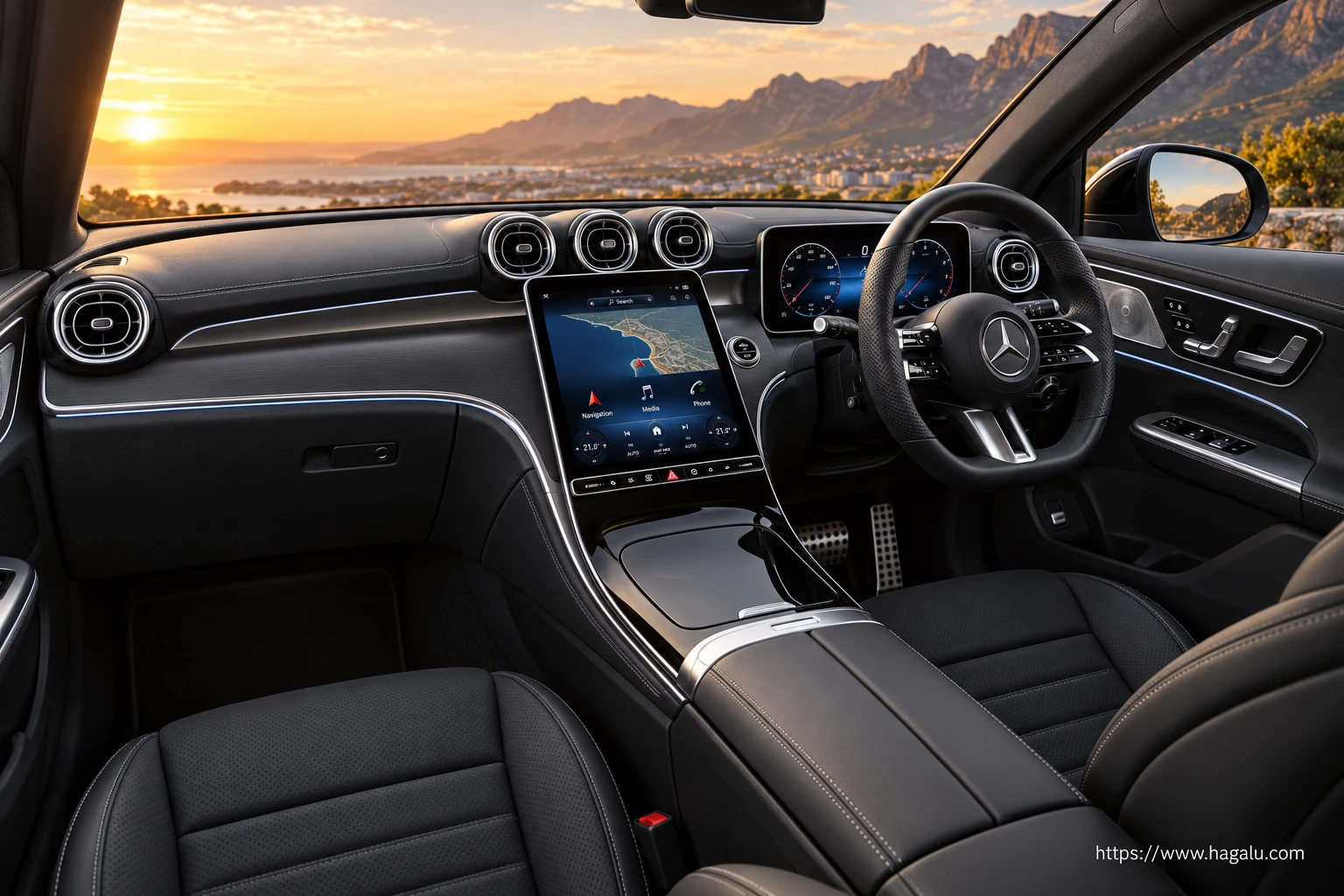 Mercedes-Benz GLC interior view 1 for South African vehicle comparison