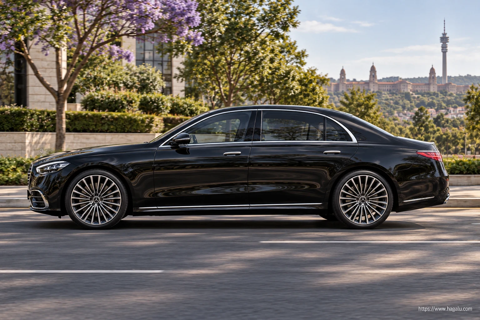 Mercedes-Benz S-Class facelift exterior view 2 for South African vehicle comparison