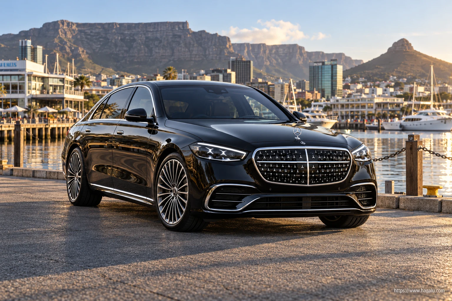 Mercedes-Benz S-Class facelift exterior view 3 for South African vehicle comparison