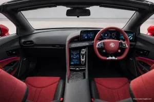 MG Cyberster interior view 1 for South African vehicle comparison