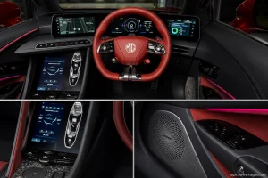 MG Cyberster interior view 2 for South African vehicle comparison