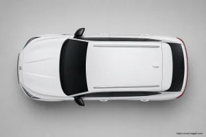 Mg HS PHEV top-down seating layout showing the roof design and cabin arrangement in South Africa