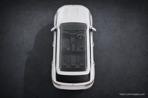 Mg HS top-down seating layout showing the roof design and cabin arrangement in South Africa