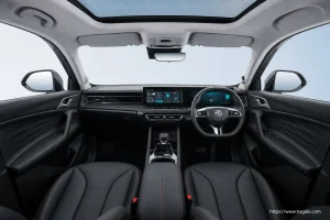 MG HS interior view 1 for South African vehicle comparison