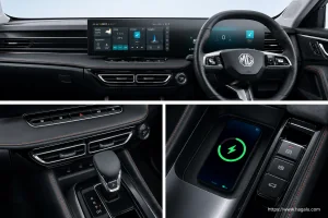 MG HS interior view 2 for South African vehicle comparison