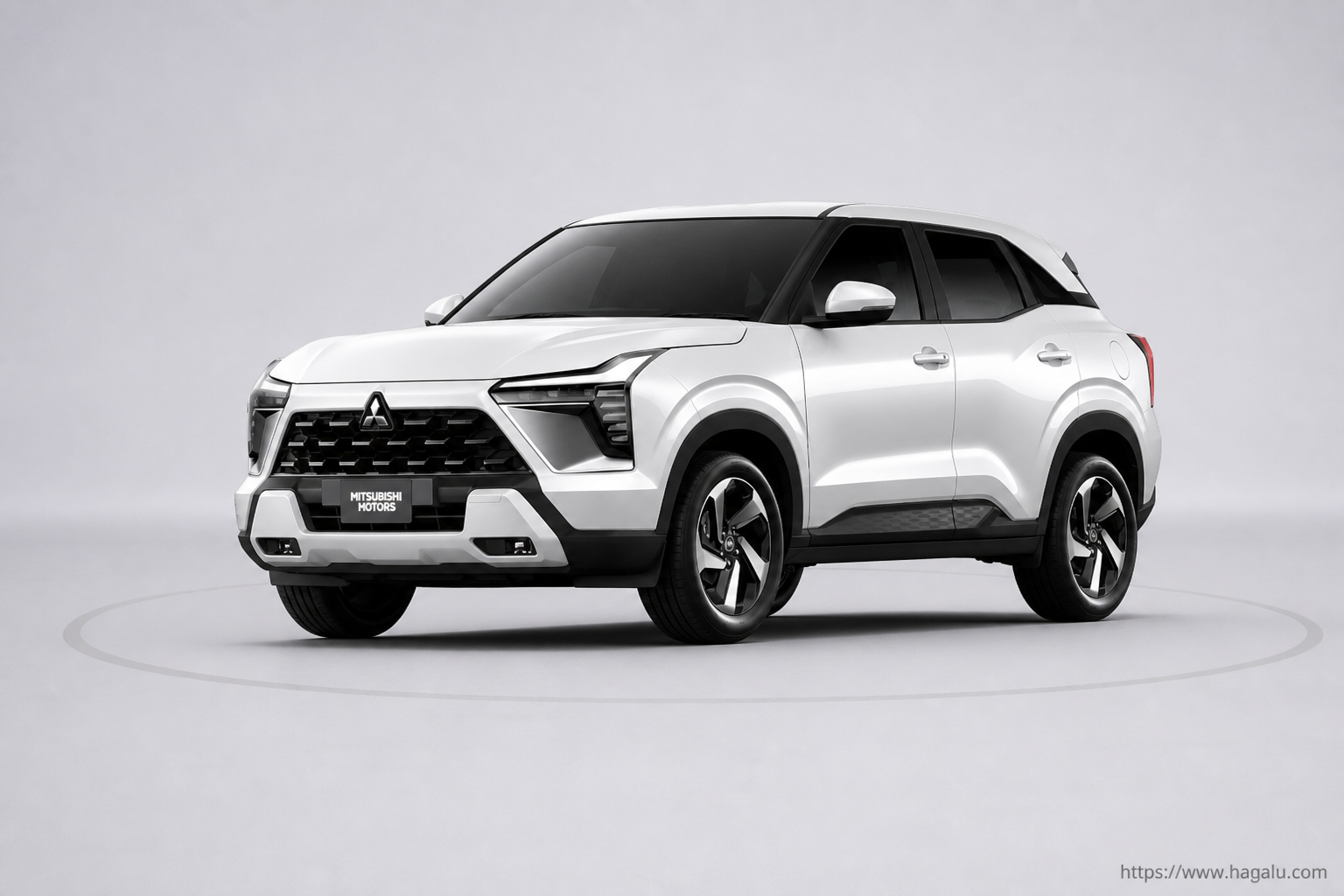 Mitsubishi Outlander Sport front three-quarter exterior showing the grille, headlights and body design in South Africa